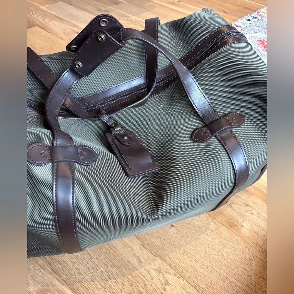 Polo ralph lauren canvas rolling duffle bag luggage